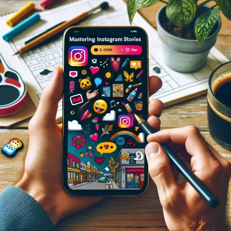 "Ejemplo de historia atractiva en Instagram mostrando imágenes vibrantes y texto creativo, ilustrando consejos de la guía definitiva para dominar las Insta Stories."
