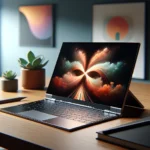 "Lenovo Yoga Pro with Mini-LED touchscreen display showcasing its sleek design and vibrant visuals, highlighting advanced technology for enhanced user experience."