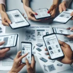 "Smartphone scanning application interface displaying document scanning features, illustrating 'Aplicaciones para Escanear Documentos desde el Móvil: La Guía Definitiva'"